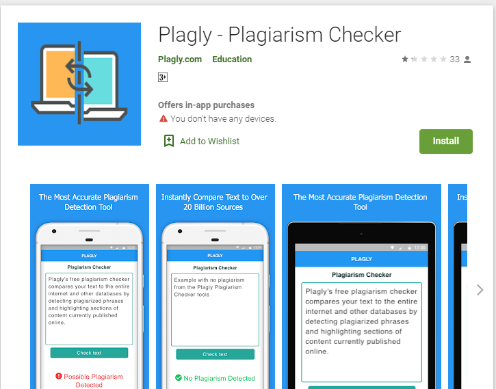 Detect Plagiarism: The best android application to detect plagiarism