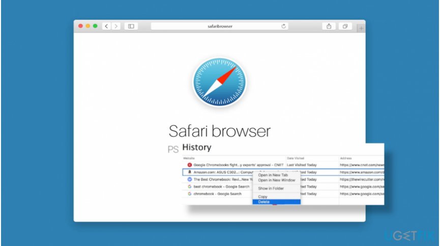 how to clear safari history2