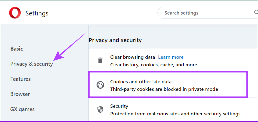 delete cookies without passwords in opera