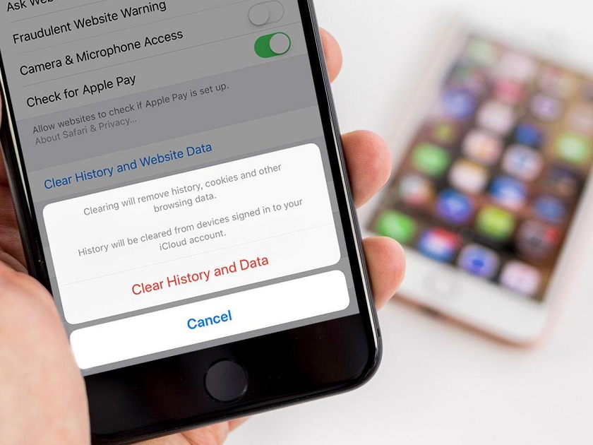 how to delete cache without losing passwords in iphone