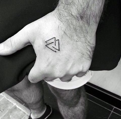 christian triangle tattoo